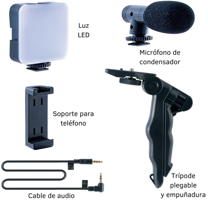 Set grabacion movil 3 en 1 -  LUXIOTECH™